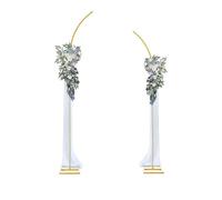 MENDUNER Arche en Métal Toile de Fond Stand, Or courbé Haut Mariage Arche Set (6.7FT/8FT), Arches de Mariage Cadres pour Cérémonie, Anniversaire Graduation Décorations