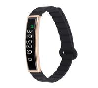 MENDUNER Bracelet Intelligent avec Photographie à Distance et BT 5.3 | Natation à L'épreuve des Intempéries, Attachement Magnétique, Batterie de 5 Jours (Gold)