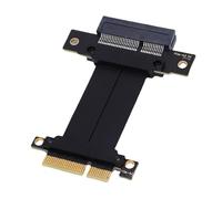 MENDUNER Câble Riser PCIe 4.0 X4, Rallonge de Carte Graphique sans Perte pour GPU M.2 WiFi Live Wire, Cartes D'acquisition de Démarrage USB sans Disque, Plug and Play pour Boîtier PC, (5 cm)