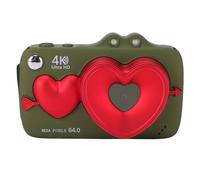 MENDUNER Caméscope Vidéo 4K, Caméra Vlogging 64 MP, Zoom Numérique 18X, Double écran, Batterie Intégrée de 1200 MAh avec Partage WiFi et Lumière D'appoint pour la Photographie de Voyage en (Green)