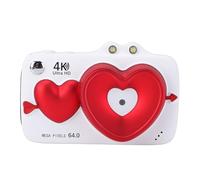 MENDUNER Caméscope Vidéo 4K, Caméra Vlogging 64 MP, Zoom Numérique 18X, Double écran, Batterie Intégrée de 1200 MAh avec Partage WiFi et Lumière D'appoint pour la Photographie de Voyage en (Perle