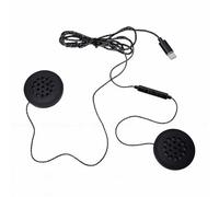 MENDUNER Casque de Casque Filaire pour Moto, Câble Mains Libres de 1.2M, Son Stéréo, écouteurs de avec Volume Micro