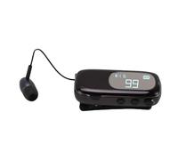 MENDUNER Casque sans Fil avec Alerte Vibration et Notification Vocale - connectivité Stable 10m pour la Conduite et Les Affaires (Noir Brillant électroplé)