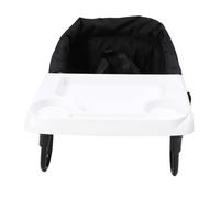 MENDUNER Chaise Haute avec Crochet de Suspension, Chaise de Table Pliante Rapide, Adaptée au Siège D'alimentation pour bébé avec Coque en Plastique Robuste (BLACK)