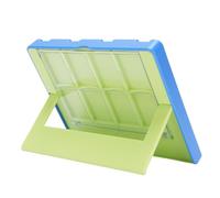 MENDUNER Chargeur de Contrôleur de Jeu, Quai de Charge de la Console de Jeu Portable, 4 en 1 USB Type C 8 Slot Smart Protection (Vert bleu)