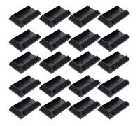 MENDUNER Connecteurs de Support de Garde-corps de Terrasse, 20 Pièces, Support de Rail de Terrasse en Nylon de 2x4 Pouces avec 120 Vis de Revêtement, Rampes de Clôture D'escalier en Bois,