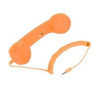 MENDUNER Contrôle Téléphonique Rétro de 3,5 Mm, combiné de Téléphone Rétro à Preuves avec Une tonalité Réglable, Récepteur de Téléphone Vintage USB C pour Ancien (Orange)