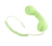 MENDUNER Contrôle Téléphonique Rétro de 3,5 Mm, combiné de Téléphone Rétro à Preuves avec Une tonalité Réglable, Récepteur de Téléphone Vintage USB C pour Ancien (Green)
