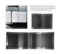 MENDUNER Dossier de Partitions Transparent de 6 Pages, Format A4, Partition de Musique pour Piano, Matériau ABS pour les Amateurs de Musique