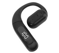 MENDUNER Écouteurs sans Fil Bluetooth 6.0, Haut-Parleur 14 Mm avec Son Directionnel à Crochet Rotatif, pour Noël, Salle de Sport, Course à Pied, Aucune Fuite Sonore (Black)