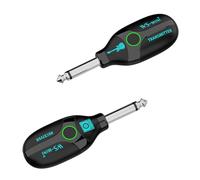 MENDUNER Émetteur-récepteur de Guitare sans Fil 2.4G, Longue Durée de Vie de la Batterie, 4 Canaux, Lumières Colorées pour Guitare électrique Basse