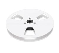 MENDUNER Enrouleur ABS à 3 Trous à Bride NAB | Bobine de Bande Vide de 5 Pouces 1/4 Pouces pour Enregistreurs Bobine à (WHITE)