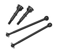 MENDUNER Essieux d'arbre D'entraînement Arrière de Voiture RC en Acier Durable pour LOSI 1/10 22S 2WD, Améliorent la Force de Conduite et Le Contrôle, Résistant à l'usure, Noir, 27 G, 2,9 Pouces,