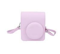 MENDUNER Étui en Cuir PU pour Appareil Photo instantané Compatible avec Mini 13, Sac de Protection Rétro avec Couvercle Supérieur Amovible et Bandoulière Réglable, Pochette de Rangement (Pink)