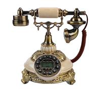 MENDUNER FSK DTMF Téléphone Antique Vintage, Son Clair avec Suppression du Bruit, Affichage à L'écran 38 Enregistrements D'appels de Groupe, Recomposition à Un Bouton, pour la Décoration