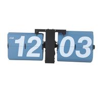 MENDUNER Horloge à Feuilleton, Horloge Numérique Mécanique Vintage avec Tour de Page Silencieuse, Lecture Facile à Grands Numéros Bouton de Temps Réglable pour Chambre, Bureau, (Noir et Bleu)