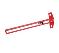 MENDUNER Jauge de Marquage de Type T avec échelle Gravée | Règle Carrée en T en Alliage d'aluminium pour le Perçage et la Disposition du Travail du Bois