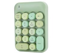 MENDUNER Joli pavé Numérique sans Fil coloré à 18 Touches, Clavier Numérique USB 2,4 G avec Touches Rondes, pavé Portable pour Ordinateur Portable, Ordinateur de Bureau, comptabilité Financière,