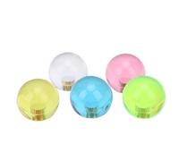 MENDUNER Joystick Boule Supérieure, 35mm M6 Acrylique Jeu de Remplacement | Ensemble de 5 Pièces, Insert en Métal Acrylique, Bille à Bascule, Commandes de Jeu de , Fixation Industrielle M6,