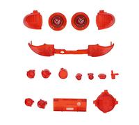 MENDUNER Kit Complet de Boutons de Déclenchement pour Manette Series X/S - Ensemble de Boutons de Rechange Multicolores, Kit de Module ABS avec D-Pad, ABXY, Pare-chocs et Déclencheurs (Rouge