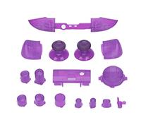 MENDUNER Kit Complet de Boutons de Déclenchement pour Manette Series X/S - Ensemble de Boutons de Rechange Multicolores, Kit de Module ABS avec D-Pad, ABXY, Pare-chocs et Déclencheurs (Violet