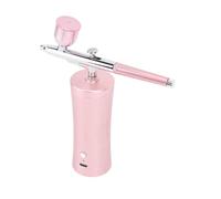 MENDUNER Kit D'aérographe électrique 30PSI, Pression de Pulvérisation Réglable pour Nail Art, Tatouage, Modèle de Coloration, Ensemble Complet avec Accessoires pour Artistes et Débutants, Acier (PINK)