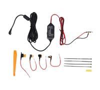 MENDUNER Kit de Câblage pour Caméra de Tableau de Bord pour Stationnement 24h/24, 7j/7, Affichage de la Tension en Temps Réel, Adaptateur USB C 12 V-24 V vers 5 V/3 A, compatibilité