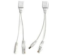 MENDUNER Kit d'injecteur et Répartiteur PoE, Adaptateur d'alimentation Passif sur Ethernet 12 V pour Caméras de sécurité, Réseau sans Fil, Routeur, VoIP - Gain de Place et Durable