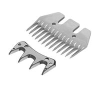 MENDUNER Lame de Ciseaux pour Tondeuse à Chèvre, Revêtement avancé, Coupe Précise, Lame Droite à 13 Dents, Adaptée aux Moutons à Laine Clairsemée, 2 X Accessoires Inclus