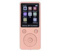 MENDUNER Lecteur MP3 avec écran Couleur de 1,8 Pouces, 16 Go Extensible à 128 Go, 5.0, Son HiFi, Batterie de 10 Heures, Prend en Charge la Musique/vidéo/Livres/Enregistrement (Doré)