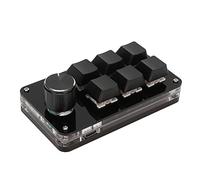 MENDUNER Mini Clavier Programmable Macro à 6 Touches avec Bouton, Interrupteur Rouge Remplaçable à Chaud, Clavier à Une Main, Plug & Play pour PC, Ordinateur Portable, Jeux, Bureau, Musique