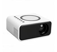 MENDUNER Mini Projecteur ABS LCD 320 X 240 Natif Prend en Charge 1920 X 1080 Max - WiFi 6 Bluetooth 5.0 Projecteur de Film Portable pour Une Utilisation Domestique en Extérieur (Prise UE)