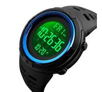 MENDUNER Montre de Sport Numérique LED élégant étanche Chronomètre Alarme étanche à la Poussière Résistance à l'eau 50 M adapté à Diverses Activités Pc 1 Pc (#1)