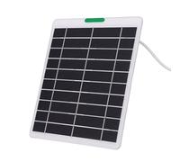 MENDUNER Panneau Solaire 5 W, Chargeur en Silicium Monocristallin avec Port USB pour Sonnette de Caméra de sécurité, Panneau de Charge Solaire Intérieur Extérieur pour Système de (WHITE)
