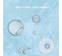 MENDUNER Pièces de Rechange pour Tire-lait à Assemblage Simple avec Cache-sein de 22/26 Mm et Tasse de 8 Oz, Facilement Nettoyées à L'eau Bouillante, Parfaites pour le Kit D'allaitement (Connecteur)