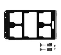 MENDUNER Plaque de Montage Robuste en Acier Inoxydable pour Poignée de Boîte à Outils, Support de Rangement Horizontal pour Outils, Installation Facile à Clipser, Organiser les sans Surempilage