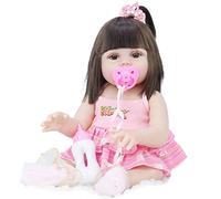 MENDUNER Poupée Réaliste pour bébé Reborn, Peut Boire de l'eau, Faire Pipi, Membres Flexibles, Jouet pour Enfants, Idée Cadeau Incroyable pour Noël, 20,9 Pouces (MENDUNERu6nkgd0pme-3)