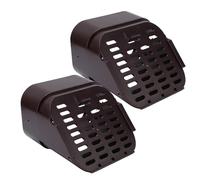 MENDUNER Protection contre les Rongeurs de Descente de Gouttière 4 Pièces, Accessoire D'extension de Descente de Gouttière, pour Bâtiments Résidentiels et Commerciaux (BROWN)