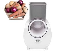 MENDUNER Râpe à Fromage électrique et Trancheuse à Légumes, Trancheuse à Légumes à Commande Unique, Machine à Salade avec 6 Formes de Lames Différentes, Râpe Rotative Puissante pour