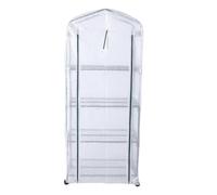 MENDUNER Serre de Jardinage pour Plantes D'intérieur et D'extérieur, avec Quatre roulettes Rotatives à 360 Degrés, Protège Les Plantes des Dommages Causés par Le Gel (White)