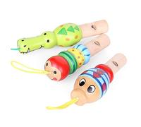 MENDUNER Sifflet en Bois coloré pour Enfants, Jouet éducatif, Jolie Forme D'animal, Mini Flûte Finement Conçue pour une Expérience Musicale, Fête D'anniversaire, Réunion de Famille