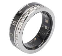 MENDUNER Smart Ring Health Tracker pour Hommes Femmes, 24 7 Suivi du Fitness, Tracker d'activité de L'épreuve de l'eau IP68, Construction en Acier Inoxydable (#10)