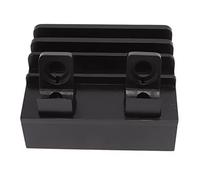 MENDUNER Station de Charge en Bois Station de Chargement Magnétique à 5 Ports pour Plusieurs appareils ; Décor en Bambou Simple et Naturel pour Camping ; 4,4x5,1x6,7 Pouces (Black)