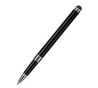 MENDUNER Stylet pour écran Tactile, Stylet pour 5S 6 6S 7 8 X et Tablette, Capacitif à Pointe Fine avec Stylo à Bille Rétractable et Coque en Métal pour Dessiner et écrire (Black)