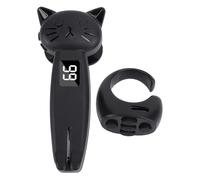MENDUNER Turner de Page de Contrôle en Forme de Chat, Enregistrement Vidéo de Caméra à Distance de 10 M et Selfie D'obturation, 1 à 99 Clics par Cliqueter de Tourneur. (Black)
