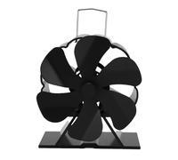 MENDUNER Ventilateur de Cheminée pour Poêle à Bois à 6 Pales, Moteur Non électrique et Silencieux, alimenté par la Chaleur, Fait Circuler L'air Chaud