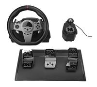 MENDUNER Volant de Course de Jeu, Rotation de Direction à 270 ° avec Pédales à Induction Linéaire Hall et Manettes de Vitesse à Palettes, pour Ordinateur PC