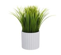 Meneco Herbe de blé artificielle en pot pour décoration d'intérieur (3 m, herbe)
