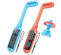 MENEEA 2 Pack [Switch 2/1/OLED] Epée/Golf/Tennis Accessoires pour Nintendo Switch 2(2025)/Switch 1/OLED JoyCon Controller, Poignée Sword/Golf/Tennis pour Nintendo Switch Jeu (Golf Poignée)