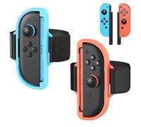 MENEEA [Switch 2/1/OLED] Bracelet pour Nintendo Switch 2/Switch 1/OLED pour Just-Dance 2026/2025/2024/2023/2022, Accessoires de Poignet pour Joypad pour Adultes & Enfants, Orange & Bleu